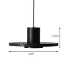 Black Volcanic Stone Pendant Light for Restaurant Bar Cafe | Ljojo