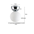 Ljojo LED Glass Iron Ceiling Light - Modern Nordic Style Home Indoor Lighting