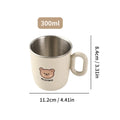 Ljojo Kids Double Layer Stainless Steel Water Cup with Handle