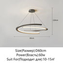 Modern Golden Ring Metal LED Ceiling Pendant Light | High-end Home Decor Living Room Ljojo