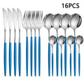 Ljojo 16-Piece Stainless Steel Tableware Set for Home, Hotel, and Restaurant