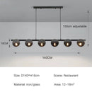 Ljojo Black Glass Led Chandelier Modern Luxury Nordic Style Pendant Light