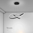Ljojo Modern Aluminum LED Pendant Chandelier for Dining Kitchen Living Room