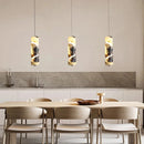 LED Pendant Light Remote Dimming Natural Marble Hanging Lamp for Dining Room Kitchen by Ljojo