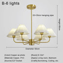Modern Led Chandelier Lamp for Living Room by Ljojo - Simple Fabric Kitchen Dining Room Lighting