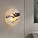 High-end Luxury Marble Led Wall Lamp | Bedroom Clock Room Decoration Atmosphere Light