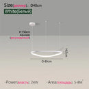 Ljojo Minimalist Aluminum Pendant Light Chandelier for Home Room Decoration