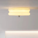 Nordic Style Milky White Glass Ceiling Lamp for Living Room by Ljojo