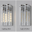 Nordic Glass Wall Lamp LED Fixture Stylish Lighting for Bedroom Living Room - Ljojo