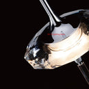 Ljojo Meteor Water Droplet Crystal Chandelier LED Hanging Lamps for High House Staircase