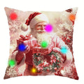 Ljojo LED Christmas Pillowcase - Santa Claus Fawn Design for Festive Home Decor