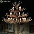 Medieval Wood Branch LED Pendant Chandelier - Stylish Hand-Knitted Design for Home Decor