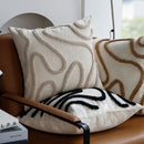Ljojo Line Tufted Chenille Cushion Cover 45x45cm for Home D��cor