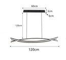 Ljojo Modern Aluminum Ceiling Chandelier - LED Hanging Lamp for Kitchen Island