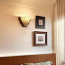 French Retro Solid Wood Bedside Wall Lamp Butterfly Light for Living Room by Ljojo