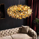 Nordic Firefly Crystal Chandelier: Golden Luster Bedroom Lighting - Ljojo