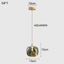 Luxury Crystal Apple Copper Chandelier | Elegant Bedroom Hanging Lamp by Ljojo