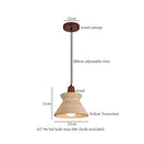 Japanese Wabi-sabi LED Stone Pendant Light for Home Decor | Square Columnar Shape Chandelier