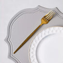 Ljojo Light Grey Faux Leather Oval Placemats for Stylish Table Decor