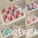 Ljojo 3D Visual Effect Drain Mat - Absorbent, Non-Slip, Anti-Mildew Kitchen Tableware Mat