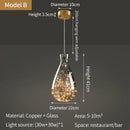 Ljojo Luxury Crystal Glass Chandelier for Dining, Bedroom, Living Room