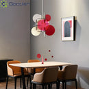 Medieval Bauhaus Acrylic LED Pendant Lights for Living Room - Colorful Chandeliers by Ljojo
