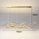Ljojo Modern Minimalist Circular Hollow Staircase Chandelier for High Ceiling Living Room