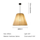 Ljojo Japanese Wabi-Sabi Linen E27 Pendant Lights Retro Catering Restaurant Hanging Lamps