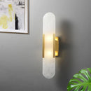 Ljojo Marble Chandelier: Modern Suspended Linear Alabaster design for Elegant Lighting