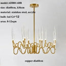 Ljojo Luxe Bar Dining Room Chandelier - High-End Crystal Light