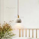 Ljojo Concrete Cement Personalized Chandelier Spot Creative Bedroom Cream Wabi-sabi Style