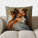 Collie Dog Design Throw Pillow Cover by Ljojo - Sofa, Bedroom, Car Decor