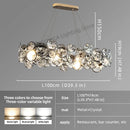Ljojo Modern Crystal Chandelier Luxury Villa Living Room Ceiling Hanging Lamp
