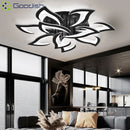 LED Flower Shaped Ceiling Light: Modern Nordic Stylish Chandelier for Living Dining Room by Ljojo