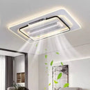 Nordic 6 Speed Remote Vaneless LED Ceiling Fan Light for Bedroom Dining Room by Ljojo