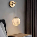 Ljojo Marble Ball Wall Light, Copper Finish, G9 Bulb, 12/15cm, Home Decor Sconce