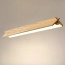 Ljojo Minimalist Wooden LED Chandelier Pendant Light for Dining Room & Home Decor