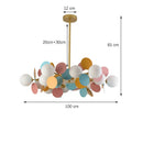 Scandinavia Glass Ball Chandelier Pendant Lamp for Bedroom Dining Room by Ljojo