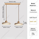 Travertine Kitchen Island Pendant Light Nordic Dining Table Hanging Lamp by Ljojo