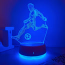 Football Fan's Dream 3D Illusion Night Light - USB Powered, Touch Control