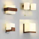 Ljojo LED Wood Wall Lamp for Bedroom Living Room Study-area