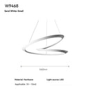 Modern Nordic Line Chandelier | Simple Living Room Art Lamp by Ljojo