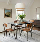Ljojo Minimalist Japanese Style Fabric Pendant Light for Bedroom and Living Room