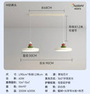 Ljojo Medieval Restaurant Pendant Light: Modern Nordic M Bean Flying Saucer Suspension Lamp