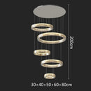 Ljojo Light Luxury Crystal Chandelier for Living Room Villa Restaurant Eye Protection
