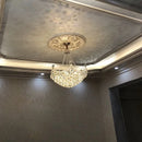 Ljojo Luxury Living Room Crystal Chandelier LED Ceiling Lighting Staircase European-Style Gold Nordic Glamour