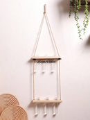 Ljojo™ Air Plants Wall Hanging Floating Shelf Boho Art Home Decor