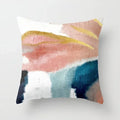 Ljojo Minimal Line Abstract Sun Pattern Plush Pillow Case