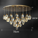 Ljojo Luxury Crystal Chandelier for Living Room - Elegant Dining Room Pendant Lamp - Indoor Lighting