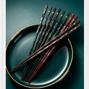 Ljojo 5 Pairs Alloy Chopsticks Sushi Sticks Reusable Home Kitchen Tableware